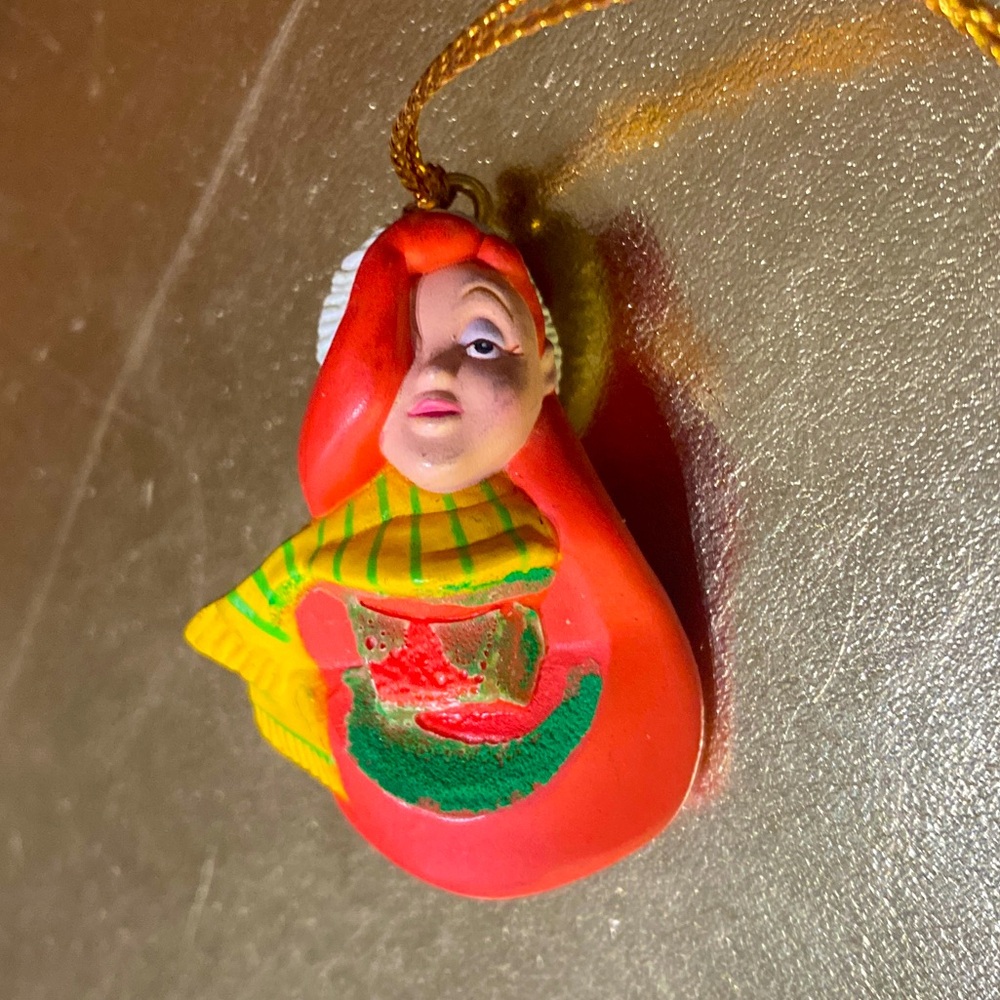 DISNEY VTG WHO FRAMED ROGER RABBIT JESSICA CHRISTMAS ORNAMENT RARE